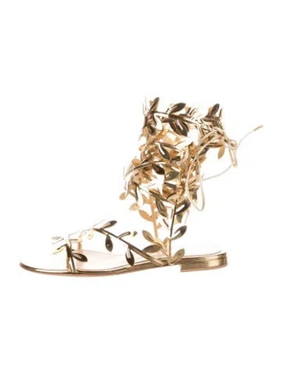 Pre-owned Gianvito Rossi Gladiator Sandals In Gold