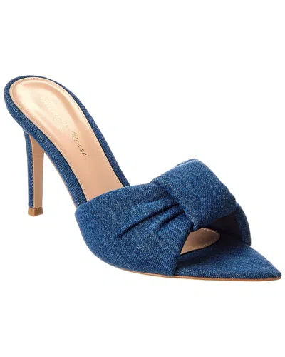 Gianvito Rossi Glanvito Rossi Amour 95 Leather Sandal In Blue