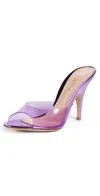 Gianvito Rossi Pointed Plexiglass Sandals With 85mm Heel Height In Purple