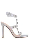 Gianvito Rossi Crystal Crash In Silver