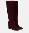 Gianvito Rossi Glen 45 Suede Knee-high Boots In Multi