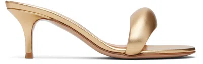 Gianvito Rossi Gold Bijoux 55 Mules