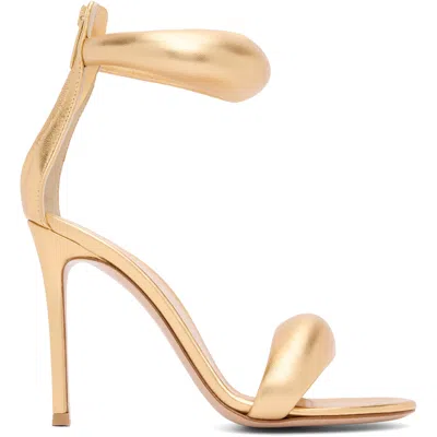 Gianvito Rossi Metallic Napa Ankle-cuff Stiletto Sandals In Gold