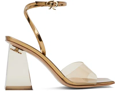 Gianvito Rossi Gold Cosmic 85 Heeled Sandals
