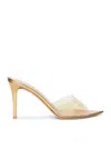 GIANVITO ROSSI GOLD ELLE 85 MULES