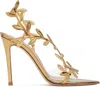 Gianvito Rossi Crystal Branch Slingback Cocktail Sandals In Multi