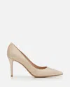 Gianvito Rossi Woman Pumps Platinum Size 9.5 Textile Fibers In Golden