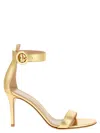 Gianvito Rossi Golden Open Toe Heels In Gold