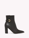 Gianvito Rossi Granada Side-detail Ankle Boots In Black