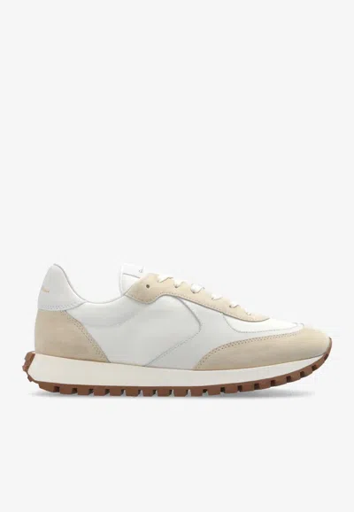 Gianvito Rossi Gravel Low-top Sneakers In White