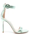 Gianvito Rossi Round-headed High-heeled Sandals In Green