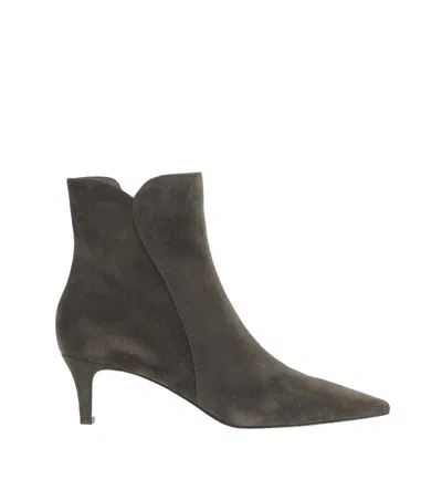 Gianvito Rossi Green Suede Ankle Boots
