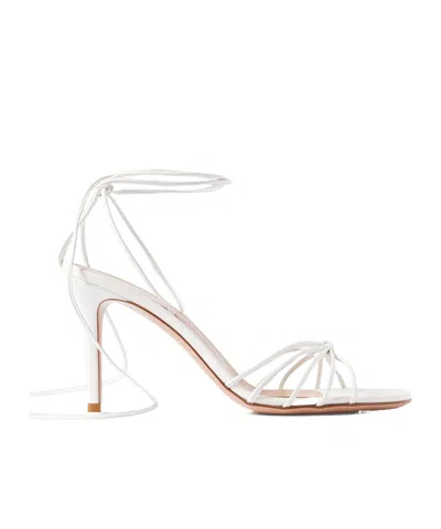 Gianvito Rossi Gwyneth 85 Leather Sandals In White