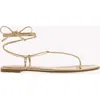 Gianvito Rossi Gwyneth Flat Sandals In Gold