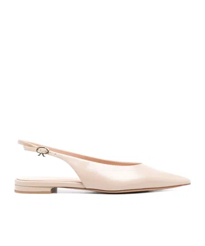 GIANVITO ROSSI HALF-HEELED FLAT SANDALS