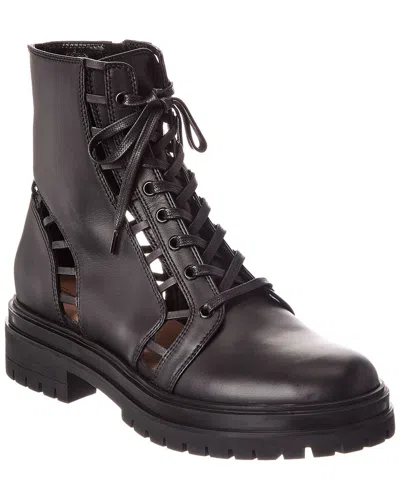 Gianvito Rossi Halsey 20 Leather Boot In Black