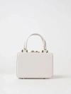 Gianvito Rossi Box Leather Top-handle Bag In White