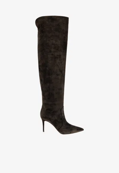 Gianvito Rossi Hansen 85 Over-the-knee Boots In Green