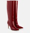 Gianvito Rossi Hansen 85 Patent Leather Knee-high Boots In Red