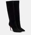 Gianvito Rossi Hansen 85 Suede Knee-high Boots In Black