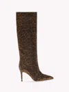 Gianvito Rossi Hansen 85mm Leopard-print Boots In Brown