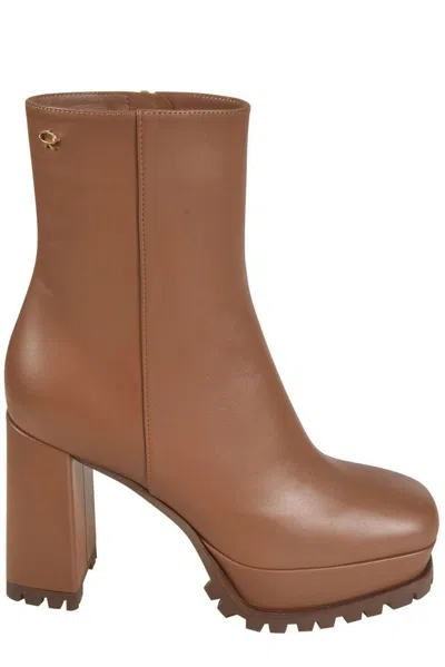Gianvito Rossi Boots Leather Brown