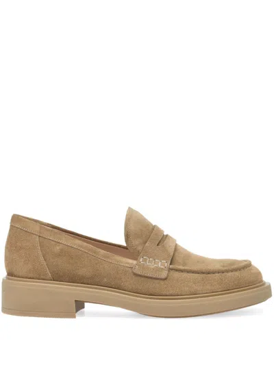 Gianvito Rossi Harris Loafers In Brown
