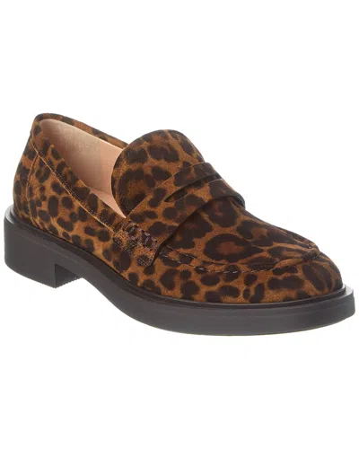Gianvito Rossi Harris Suede Loafer In Brown