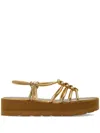 Gianvito Rossi Hebe Slingback Strap Sandals In Gold
