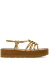 Gianvito Rossi Hebe Slingback Strap Sandals In Gold
