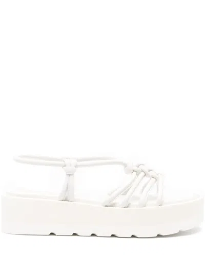 Gianvito Rossi Hebe Leather Sandals In White