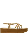 Gianvito Rossi Hebe Slingback Strap Sandals In Gold