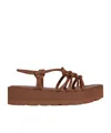 Gianvito Rossi Hebe Slingback Strap Sandals In Brown