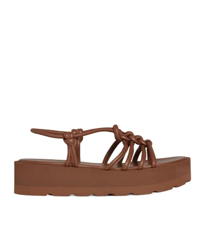 Gianvito Rossi Hebe Slingback Strap Sandals In Brown