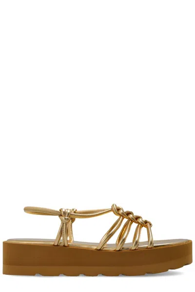 Gianvito Rossi Hebe Slingback Strap Sandals In Gold