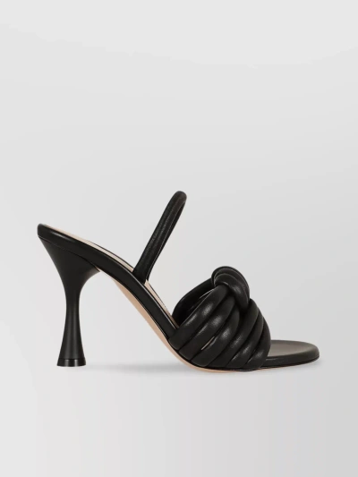 Gianvito Rossi Heel Sandals With Open Toe And Strappy Design In Black