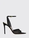 Gianvito Rossi Suede Mesh Pointed Toe Pumps T.085 In Black