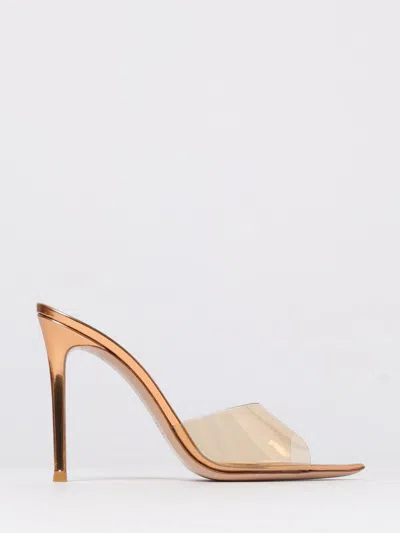 Gianvito Rossi Heeled Sandal  Woman Color Brown In Gold