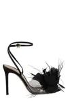 Gianvito Rossi Inez Satin And Glass High Heel Sandals