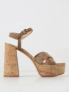 Gianvito Rossi Beige Bebe Heeled Sandals In Beige