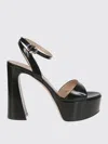 Gianvito Rossi Nancy Sandals With Sculptural Heel In Black