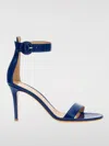 Gianvito Rossi 105mm Portofino Denim Sandals In Blue