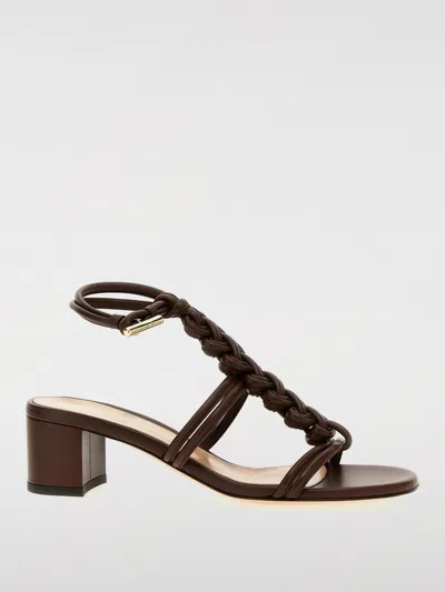 GIANVITO ROSSI HEELED SANDALS GIANVITO ROSSI WOMAN COLOR BROWN,G45704032