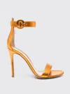 Gianvito Rossi Portofino 105mm Leather Sandals In Orange