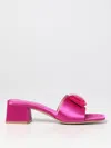 Gianvito Rossi Jaipur Crystal-embellished Satin Mules In Pink