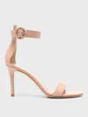 Gianvito Rossi Portofino 85 Suede Sandals In 粉色