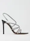 Gianvito Rossi Crystal Ettie 105 Heeled Sandals In Silver