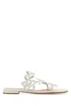 Gianvito Rossi Women White Nappa Leather Flavia Slippers In White