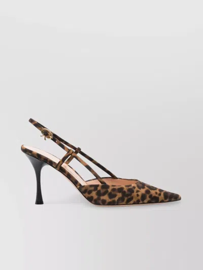 Gianvito Rossi Height 85 Animal Print Pumps In Brown