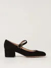 Gianvito Rossi Suede Block-heel Mary Jane Pumps In 黑色